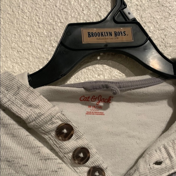 Cat & Jack Kids' White Hoodie with Pocket - Picture 4 of 8